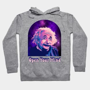 A. Einstein Portrait - Open Your Mind Hoodie